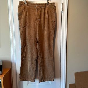 Men’s LLBean brown corduroy pants waist 36, inseam 30